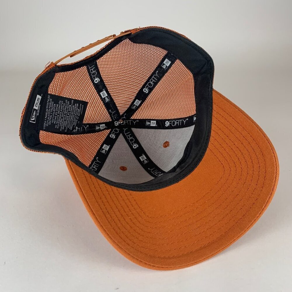 Texas Longhorns Ncaa Womens Orange New Era 9forty Snapback Trucker Hat — image 5 of 6